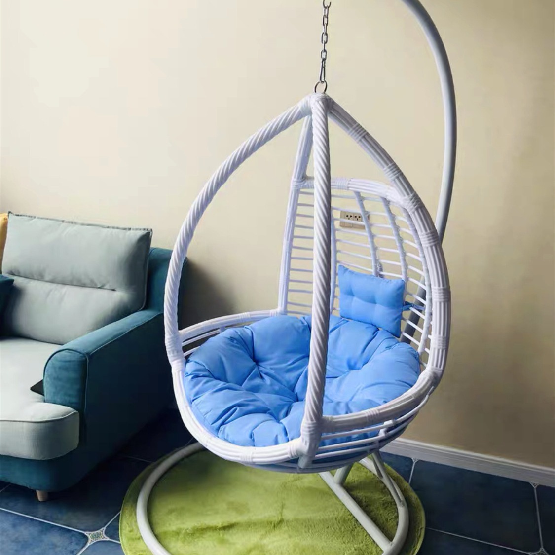 Spider Plant Hanging - Cesta suspensa cadeira de vime casa