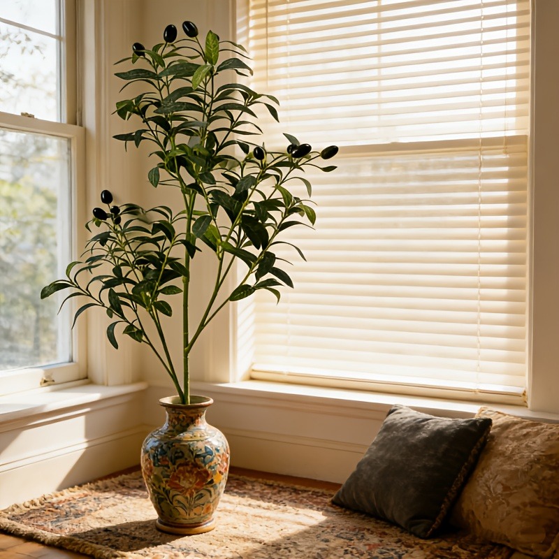 Ficus Lyrata Tree - Árvore de Oliveira Artificial de 28cm-120cm,