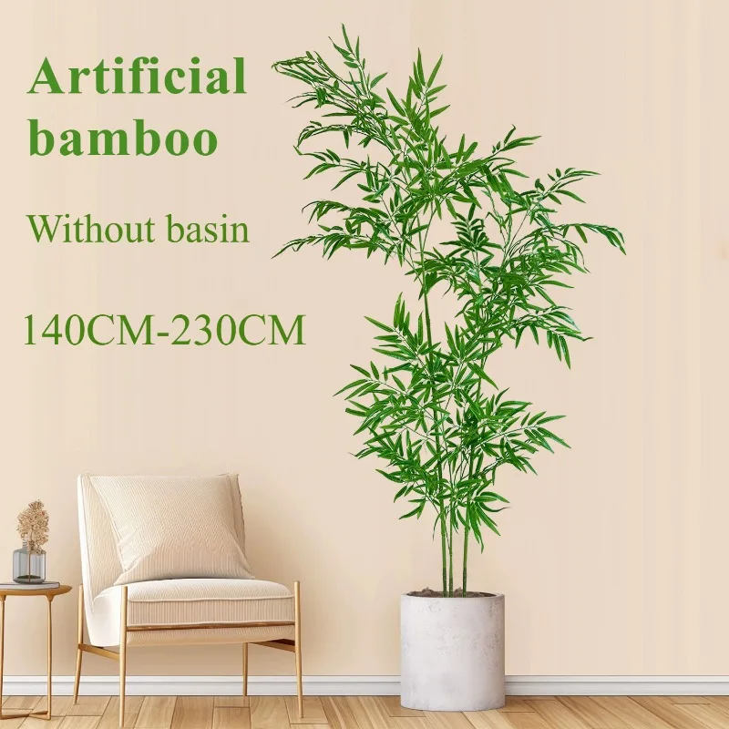 Ficus Lyrata Tree - Bambu artificial grande bambu verde 1.4